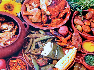 Pachamanca, a traditional Andean dish - Pachamanca has been prepared in earthen ovens in the Andes from the time of the Inca to the present day.