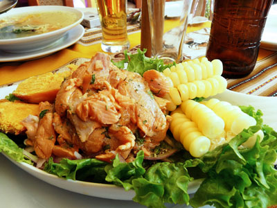 Trout Ceviche Trout Ceviche - Trout Ceviche is a traditional dish popular during Holy Week. Try it at Pirwa Restaurant.