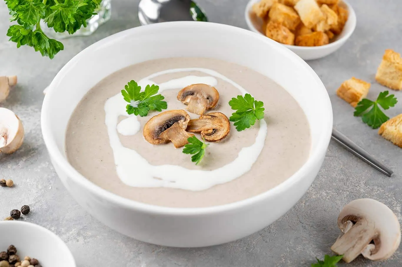 Crema de Champi&ntilde;ones