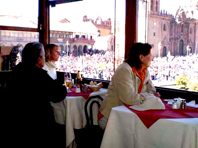 Vista Semana Santa Pirwa Restaurant Cusco - Pirwa Restaurant cusco te ofrece una espectacular vista para estas fiestas.